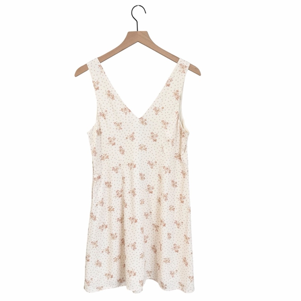 & Other Stories Floral Satin Mini Dress Size 6 NWT - Picture 5 of 10